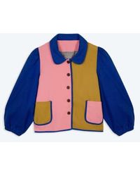 Lowie - Cotton Drill Colourblock Jacket S - Lyst