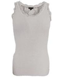 Black Colour - Ivy Rib Lace Vest Ivory S/m - Lyst