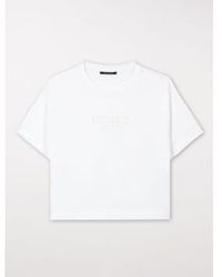 Luisa Cerano - T-shirt With Embroidery Uk 8 - Lyst