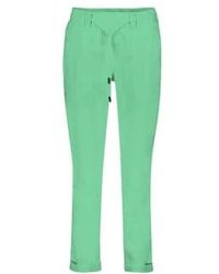 Red Button Trousers - Tessy Crop jogger Summergreen 34 - Lyst