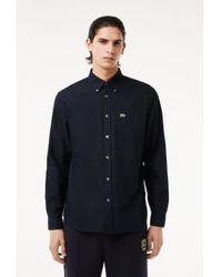 Lacoste - Regular Fit Cotton Oxford Shirt 15" 38 - Lyst