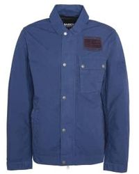 Barbour - International Workers Casual Jacket Washed Cobalt - Lyst