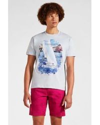 Vilebrequin - Camiseta algodón bote barco azul cielo - Lyst