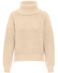 Saint Tropez - Cloudy Rollneck Pullover In Creme - Lyst