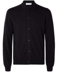SELECTED - Caleb Ls Knit Button Cardigan M - Lyst
