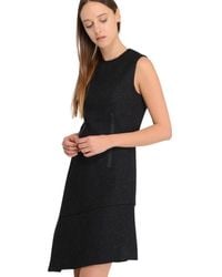 Carven Habotai Dress in Purple | Lyst