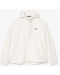 Lacoste - Short Jacket Sportsuit Water Resistant With Removable Hood L - Lyst