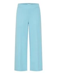 Ichi - Kate Pique Trousers Nile - Lyst