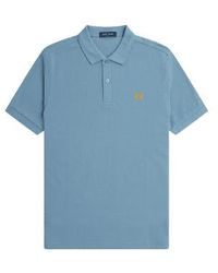 Fred Perry - Slim Fit Plain Polo Ash S - Lyst