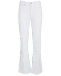 PAIGE - Laurel Canyon High Rise Flared Jeans 28 - Lyst