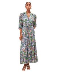 Suncoo - Cosmos Printed Long Dress In From - Lyst