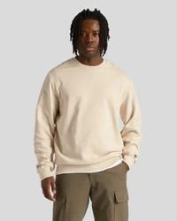 Lyle & Scott - Ml2004V Loopback Embroidered Crew Neck Sweatshirt In Cove - Lyst
