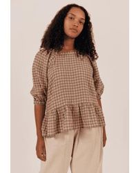 SIDELINE - | Fara Top Biscuit Check Small - Lyst