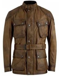 Belstaff - Trialmaster panther leather jacket - Lyst