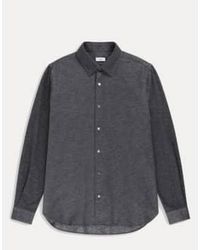 Closed - Basic Shirt Cotton Gray Mixture S - Lyst