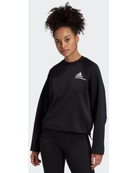 adidas cold shoulder sweatshirt white