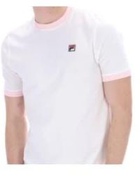 Fila - Marconi essential ringer t-shirt marshmallow/ - Lyst