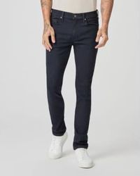 PAIGE - Jeans mezclilla azul y gris oscuro - Lyst