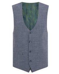Remus Uomo - Lucian Check Suit Waistcoat 38 - Lyst