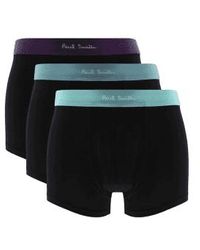 Paul Smith - 3 paquete ropa interior col: azul azul y púrpura, tamaño: m - Lyst
