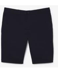 Lacoste - Slim Fit Stretch Cotton Bermuda Shorts 32" Waist - Lyst