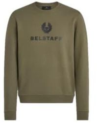 Belstaff - Signature Crewneck Sweatshirt True Olive M - Lyst