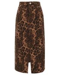 FRNCH - Nassia Midi Skirt In Leopard From - Lyst