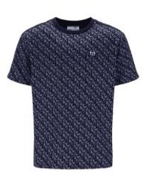 Sergio Tacchini - Rene mono t-shirt in maritimem blau - Lyst