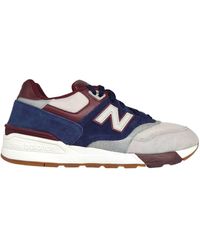 New Balance Shoes 597 Standard Gray/bordeaux/blue Sky for Men | Lyst