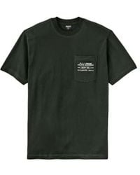 Filson - T-shirt Embroidered Pocket Uomo Dark Timber Diamond S - Lyst