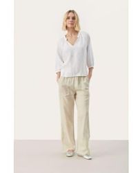 Part Two - Elody linen blouse brilliant - Lyst
