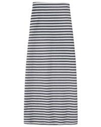 Yerse - Sara Midi Skirt In Ecru Stripes From - Lyst