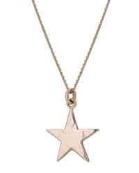 Renné Jewellery - 9 Carat Trace Chain & Stellar Star 18" - Lyst