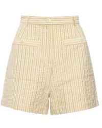 Des Petits Hauts - Neutral Rousillon Shorts Striped 3 - Lyst
