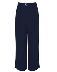 French Connection - Elkie Twill Wide Leg Trousers 10 - Lyst
