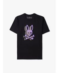 Psycho Bunny - T-shirt graphique à pois chicago hd en noir - Lyst