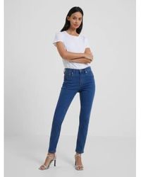 French Connection - Soft Stretch High Rise Skinny Jeans-mid Wash-74qzq - Lyst