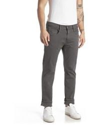 Replay - Hyperflex X Lite Anbass Colour Edition Slim Fit Jeans Mouse 32/32 - Lyst