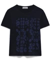 ARMEDANGELS - Maarla Flower Powaa T-shirt Night Sky Xs - Lyst
