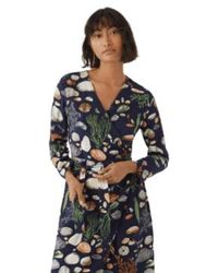 Nice Things - Shore Finds Print Wrap Dress - Lyst