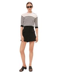 Suncoo - Peroza Knit 34 Sleeve Top In Stripes From - Lyst