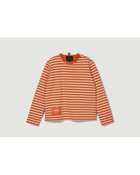 Marc Jacobs Le t-shirt en coton rayé - Orange