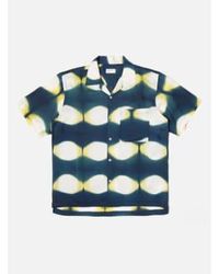 Universal Works - 30187 camisa campamento en tinte corbata azul marino/amarillo - Lyst