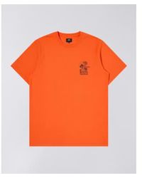 Edwin - Camiseta Agaric Village Tangerine Tango Garment Lavada - Lyst