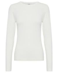 B.Young - Byoung 20807594 Pamila Long Sleeve T Shirt Jersey In Off - Lyst