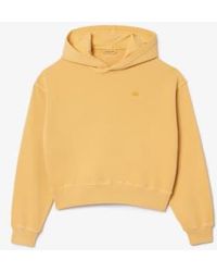 Lacoste - Ivx Naturally Dyed Oversize Fleece Sweatshirt With Hood S - Lyst