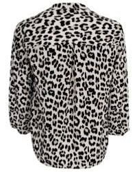 Black Colour - Colour Colour Luna Blouse In Leopard Print - Lyst