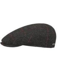 Stetson - And Black Bendner Driver Wool Flat Cap Large - Lyst
