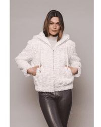Rino & Pelle - Jorijn Faux Fur Jacket Dove Uk 12 - Lyst