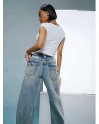 【TRUE RELIGION】★ジーンズ★ MIKEY BIG T FLAP DRAGON 32IN True Religion Mikey Big T Flap Jean Dragon 32in in Blue | Lyst